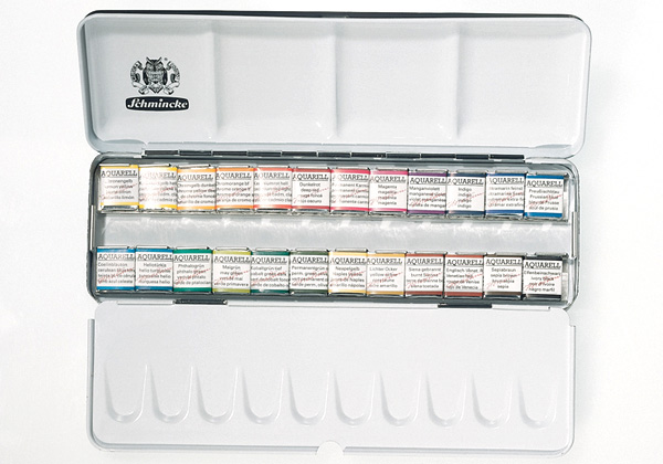 Horadam Aquarell Set of 24 Half Pan Metal Box
