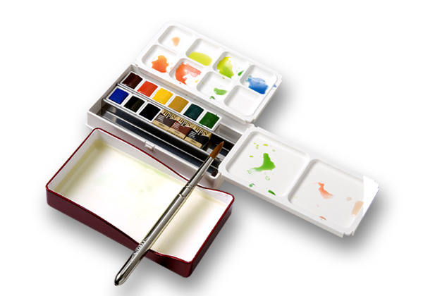 Holbein Half Pan Watercolor Set of 12