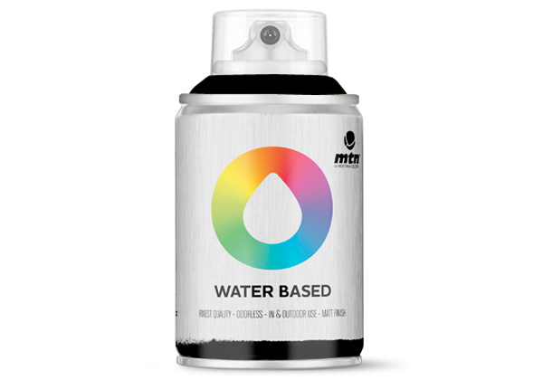 MTN Water Based Spray Paint Carbon Blk