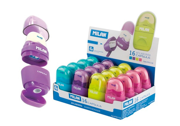 CAPSULE SHARPENER & ERASER