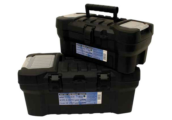 Heavy-Duty Tool Box 20 In Black
