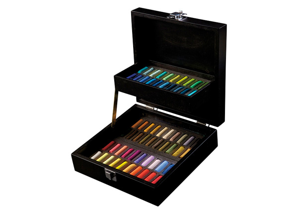 Extra Soft Pastel 60 Set - Blk Wood Box Half Sticks