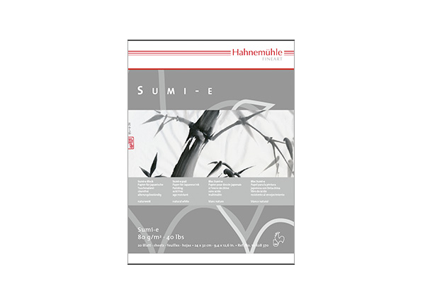 SUMI-E W/TISSUE 9.4X12.6 80GSM