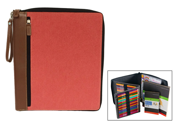 CANVAS TRAVEL CASE LARGE ROSE