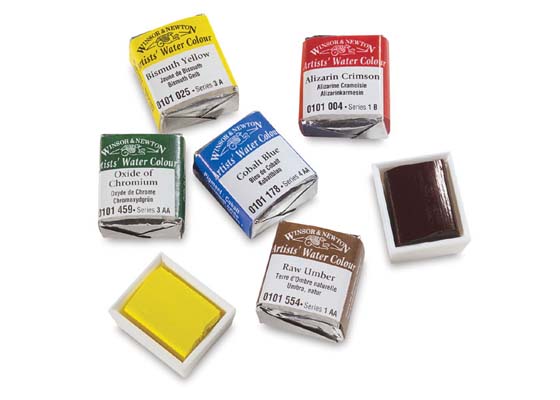 Winsor & Newton Artists' Watercolor Half Pans