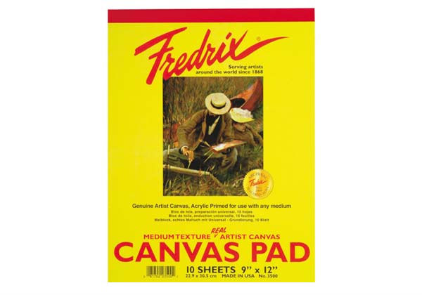 Canvas Pad - 10 Sheets 9x12