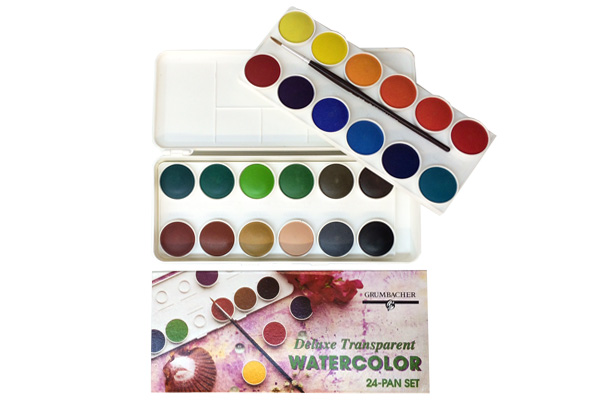 Grumbacher Watercolor Set of 24 - Transparent