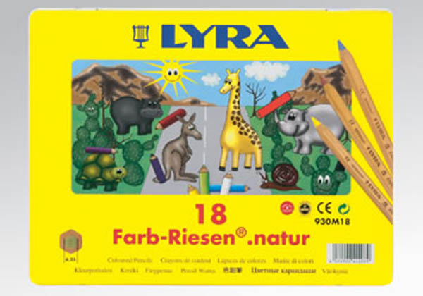 Lyra Farb-Riesen® Giant Color Pencil Set of 18